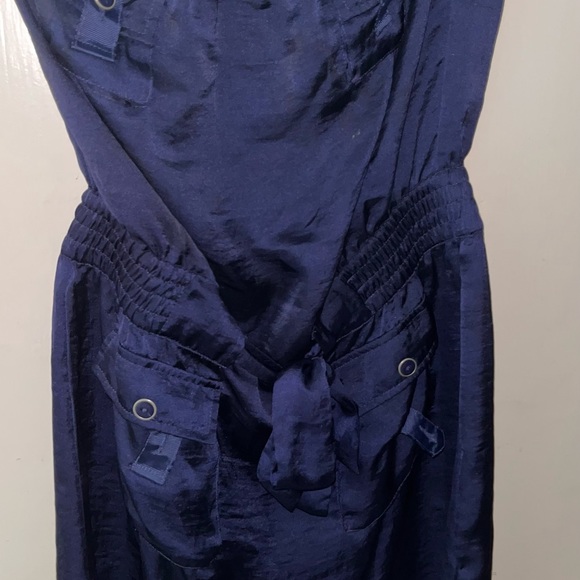 Derek Heart Dresses & Skirts - Derek Heart strapless mini 4 pocket Navy dress large romper elastic tube top